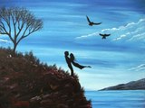 Couple in Love -Acrylic Painting on Canvas - Step by Step for Beginners