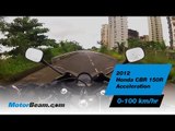 Honda CBR150R - 0-100 km/hr | MotorBeam