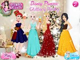 Princess Disney Frozen Elsa Anna and Jasmine Ariel Glittery Party - Games for girls