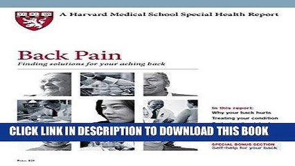 Best Seller Harvard Medical School Back Pain: Finding solutions for your aching back (Harvard