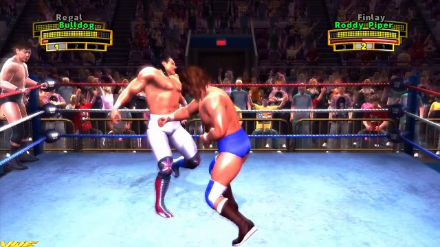 WWE Legends of Wrestlemania - British Bulldog & William Regal Vs. Rowdy Roddy Piper & Finlay