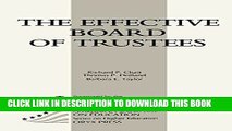 [Free Read] The Effective Board Of Trustees: (American Council on Education Oryx Press Series on