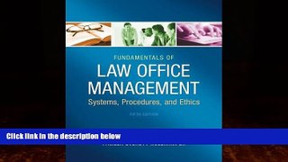 Big Deals  Fundamentals of Law Office Management  Best Seller Books Best Seller