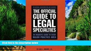 Big Deals  Official Guide to Legal Specialties (Career Guides)  Best Seller Books Best Seller