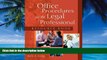 Books to Read  Office Procedures For The Legal Professional (West Legal Studies)  Best Seller