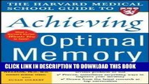 Best Seller [Harvard Medical School Guide to Achieving Optimal Memory] (By: Aaron P. Nelson)