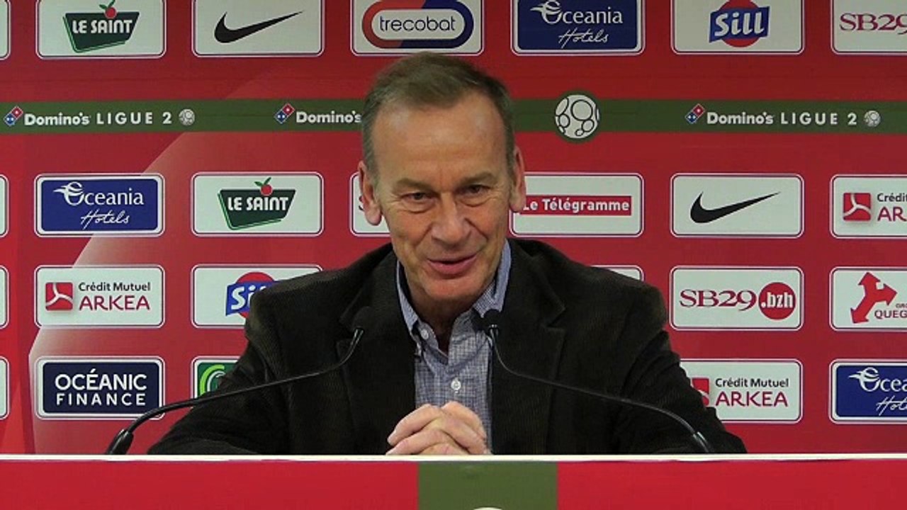 BREST - LENS : JEAN-MARC FURLAN EN CONFERENCE DE PRESSE