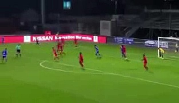 Bourg Péronnas vs Gazélec Ajaccio 1-0 Kévin Hoggas Goal 28-10-2016