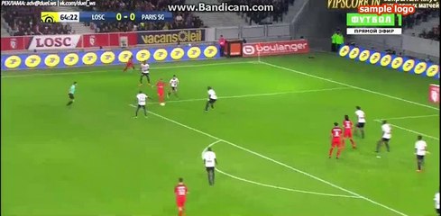Edinson Cavani Goal HD - Lille 0-1 Paris SG - 28-10-2016
