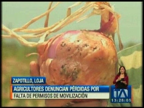 Agricultores denuncian pérdidas por falta de permisos de movilización