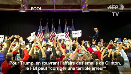 Clinton: le FBI peut corriger une "terrible erreur" dit Trump