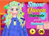Frozen Disney Elsa - Frozen Snow Queen Hairstyle videos games for kids