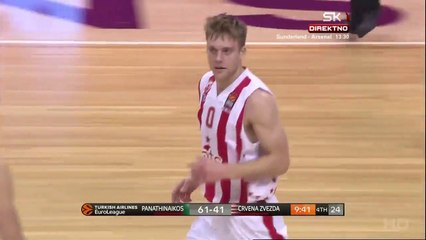 Nate Wolters - debi u crveno-belom dresu | Panathinaikos - Crvena zvezda 70:59