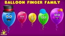 The Finger Family Balloons Family Nursery Rhyme | Balloon Finger Family Songs