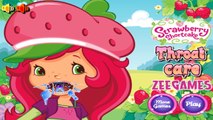 Strawberry Shortcake Throat Care | strawberry shortcake at the doctor games