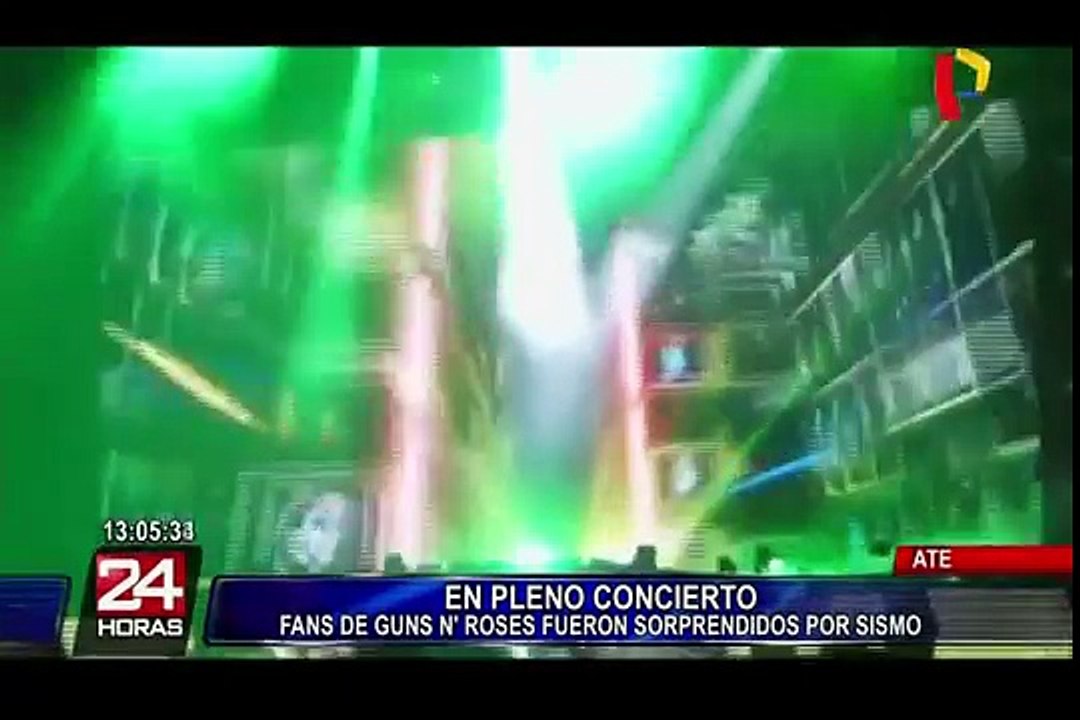 Guns N' Roses: cuando tocaban “Civil War” se produjo el fuerte sismo en Lima