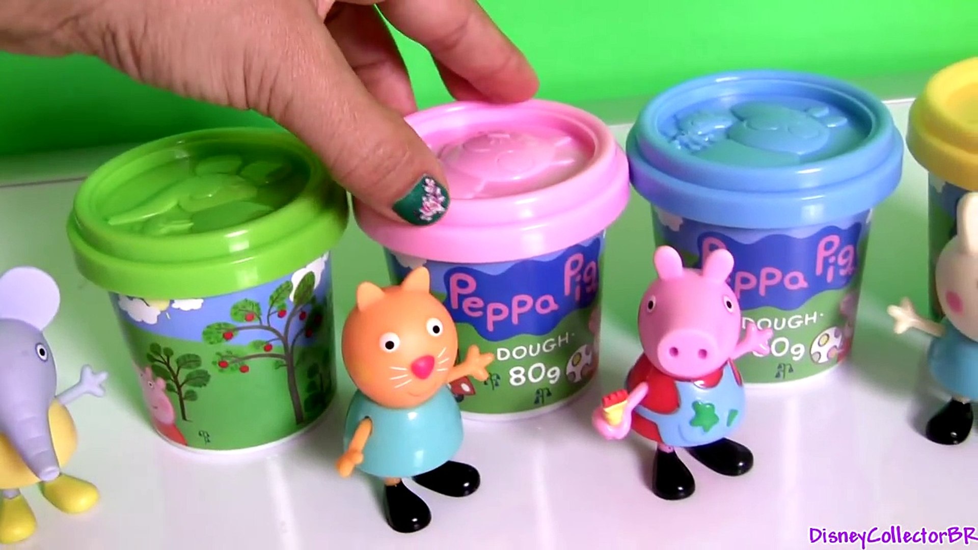 Peppa Pig Dough Emily Elephant, Rebecca Rabbit, Candy Cat Nickelodeon  Plastilina Play Doh – Видео Dailymotion