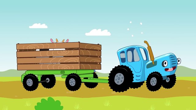 Песни для детей - Едет трактор - Мультик про машинки