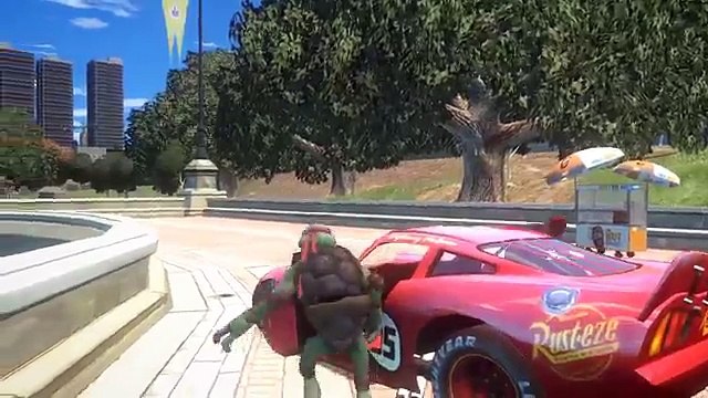 Spiderman, TMNT Tortues Ninja & Flash McQueen Disney cars 2 | Dessin animé pour enfants en français