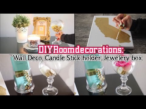 DIY Room Decoration-Wall deco, Candle holder, Jewelery box