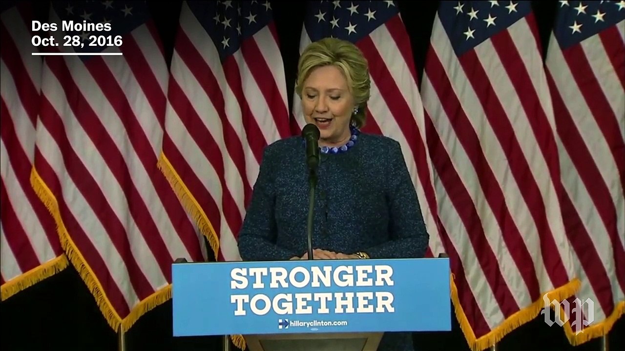 Hillary Clinton calls on FBI to release information on emails