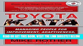 [Free Read] Toyota Kata: Managing People for Improvement, Adaptiveness and Superior Results Free