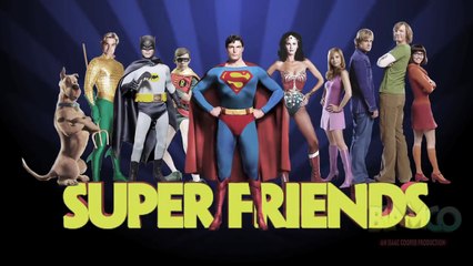 Live Action Super Friends 1973 Justice League : Superman, Batman, Wonder Woman, and Scooby Doo