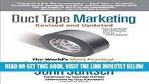 [Free Read] Duct Tape Marketing Revised and   Updated: The World s Most Practical Small Business