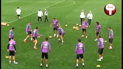 Ronaldo e os mimos nos treinos