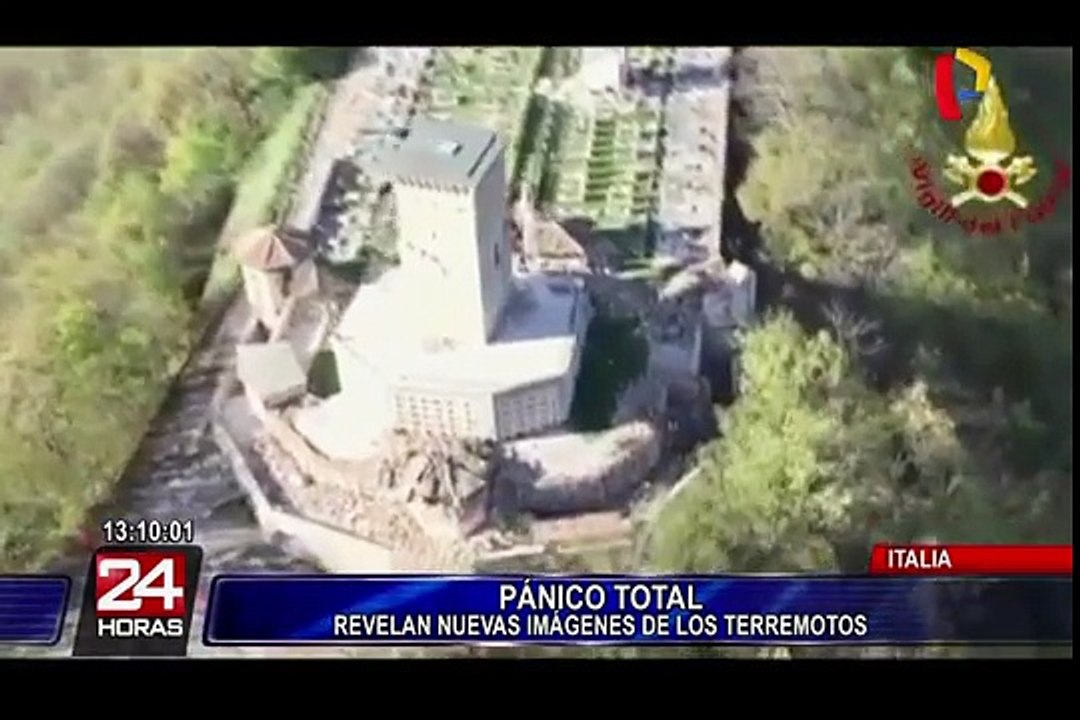 Italia: Salen a la luz nuevas y aterradoras imágenes de terremotos
