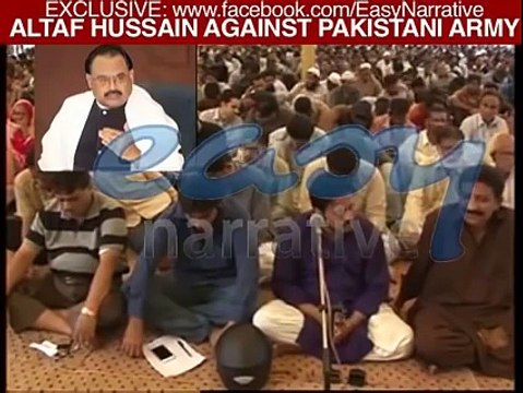 Altaf Hussain HATE Speech Against Pakistan Army YouTube