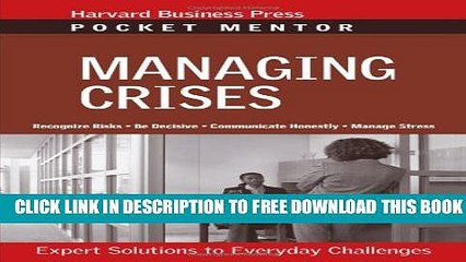 New Book Managing Crises: Expert Solutions to Everyday Challenges