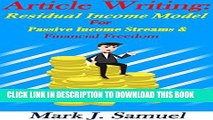 Collection Book Article Writing: Residual Income Model For Passive Income Streams   Financial