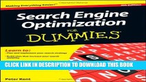New Book Search Engine Optimization For Dummies