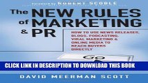 New Book The New Rules of Marketing and PR: How to Use News Releases, Blogs, Podcasting, Viral