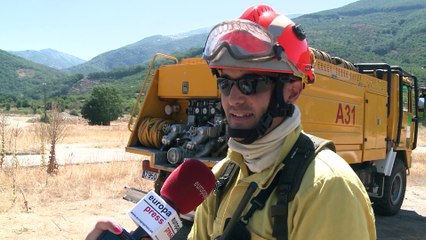 El incendio del Valle del Jerte rebaja su nivel de peligrosidad