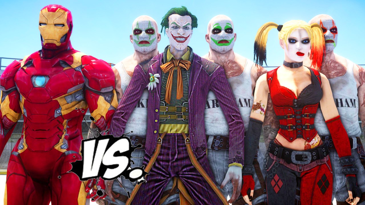 IRON MAN VS JOKER & HARLEY QUINN - EPIC SUPERHEROES BATTLE | DEATH MATCH