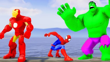 THE AVENGERS - Spider-Man, Iron Man & THE HULK Crazy Cars and Playtime !