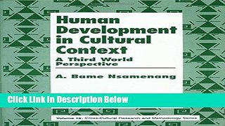 Books Human Development in Cultural Context: A Third World Perspective (Cross Cultural Research