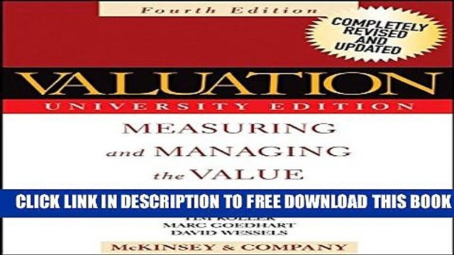 [PDF] Valuation: Measuring and Managing the Value of Companies Full Online