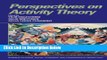 Books Perspectives on Activity Theory (Learning in Doing: Social, Cognitive and Computational