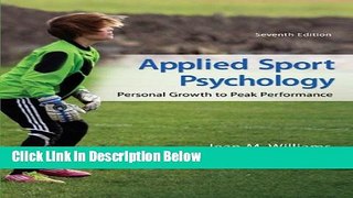 Books Applied Sport Psychology: Personal Growth to Peak Performance Free Online