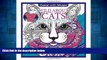 Full [PDF] Downlaod  Wild About Cats Adult Coloring Book With Bonus Relaxation Music CD Included: