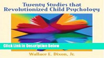 Ebook Twenty Studies That Revolutionized Child Psychology Full Online