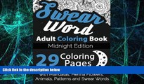 Big Deals  Swear Word Adult Coloring Book: Midnight Edition: 29 Coloring Pages with Mandalas,