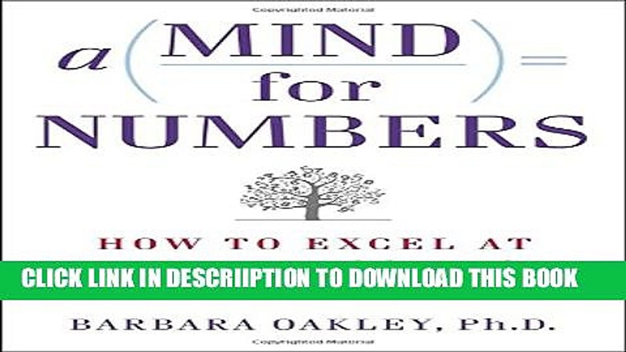 [PDF] A Mind for Numbers: How to Excel at Math and Science (Even If You Flunked Algebra) Full Online