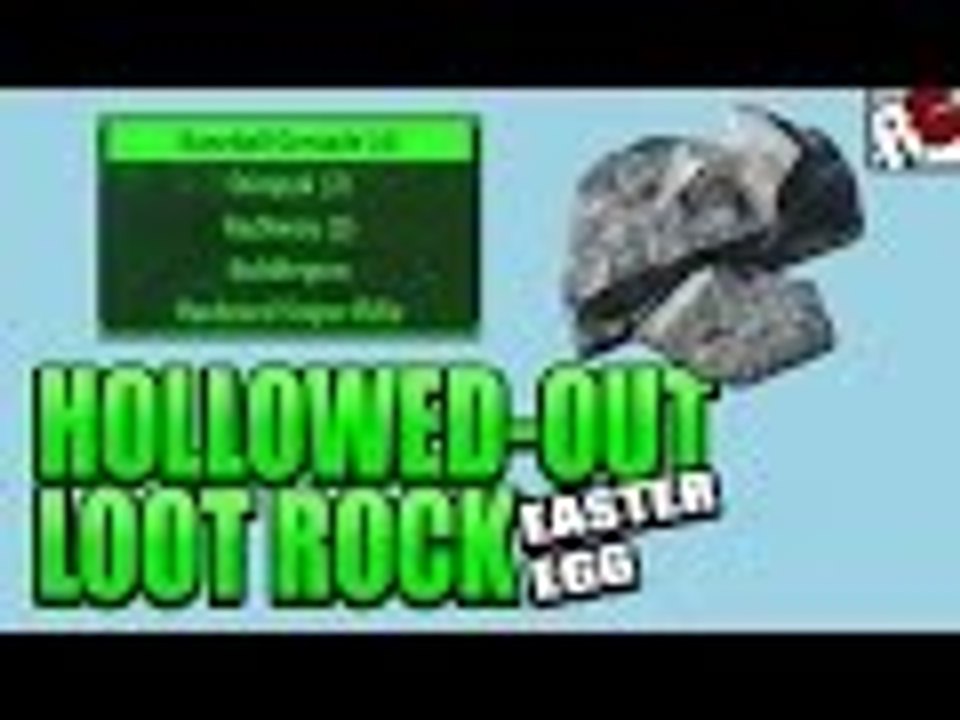 Fallout 4 - Hollowed-Out Loot Rock Easter Egg (The Loot Rock Returns From Fallout 3)