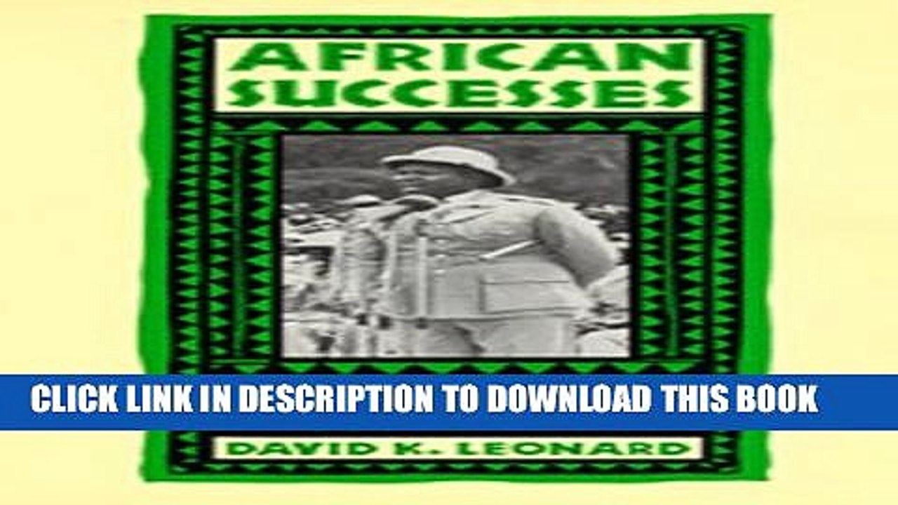 [PDF] African Successes: Four Public Managers of Kenyan Rural Development Popular Colection