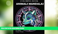 Big Deals  Animal Mandalas Coloring Book: Unique Designs For Adults  Best Seller Books Best Seller