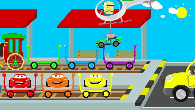 Lightning Mcqueen Transportation - Learn Colors for Children Cars Cartoon Videos For Kids